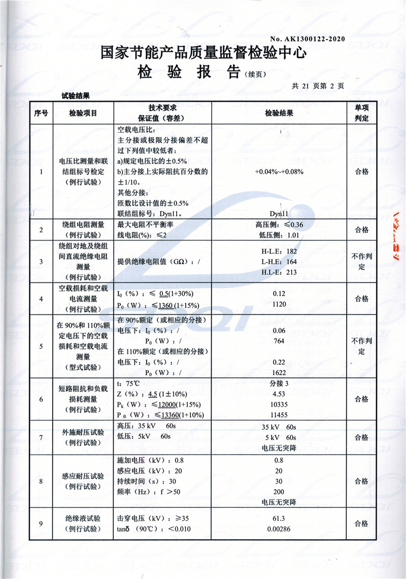 高低压试验报告-S11-1250越秀越秀越秀油浸式变压器-2.jpg